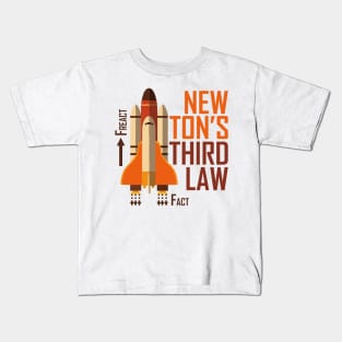 Newton III Law (Rocket) - Colour Kids T-Shirt